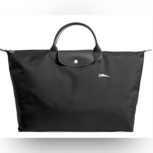 Longchamp Le Pliage Club Black travel tote bag